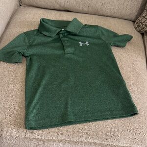 Under Armour Boys' Heather Green Performance Polo